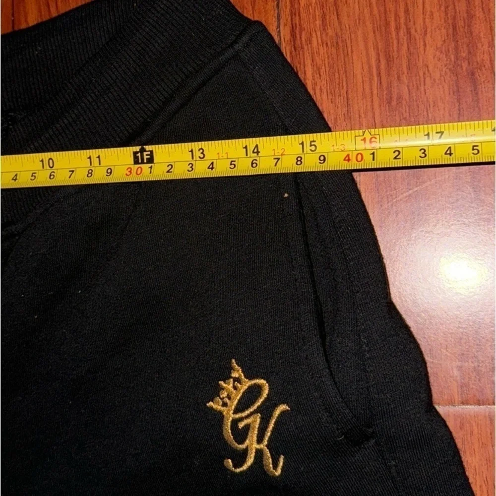 Gym king UK luxury exclusive the praco tracksuit set 2 piece black gold size 6-8 - Picture 11 of 14